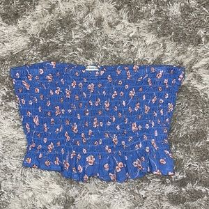 American eagle floral tube top in x-small